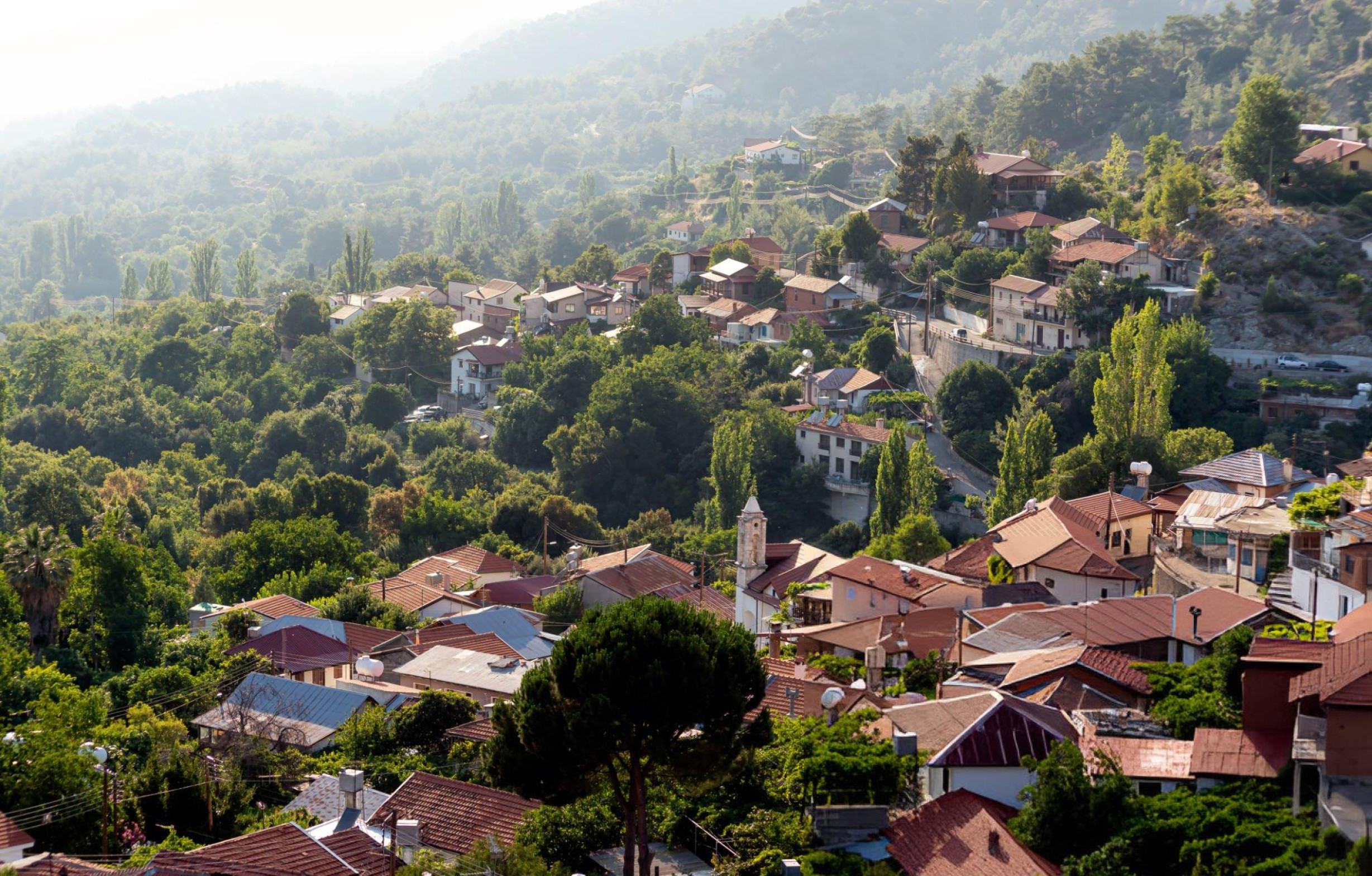 Foini (Phini), a village in the Troodos Mountains of Cyprus