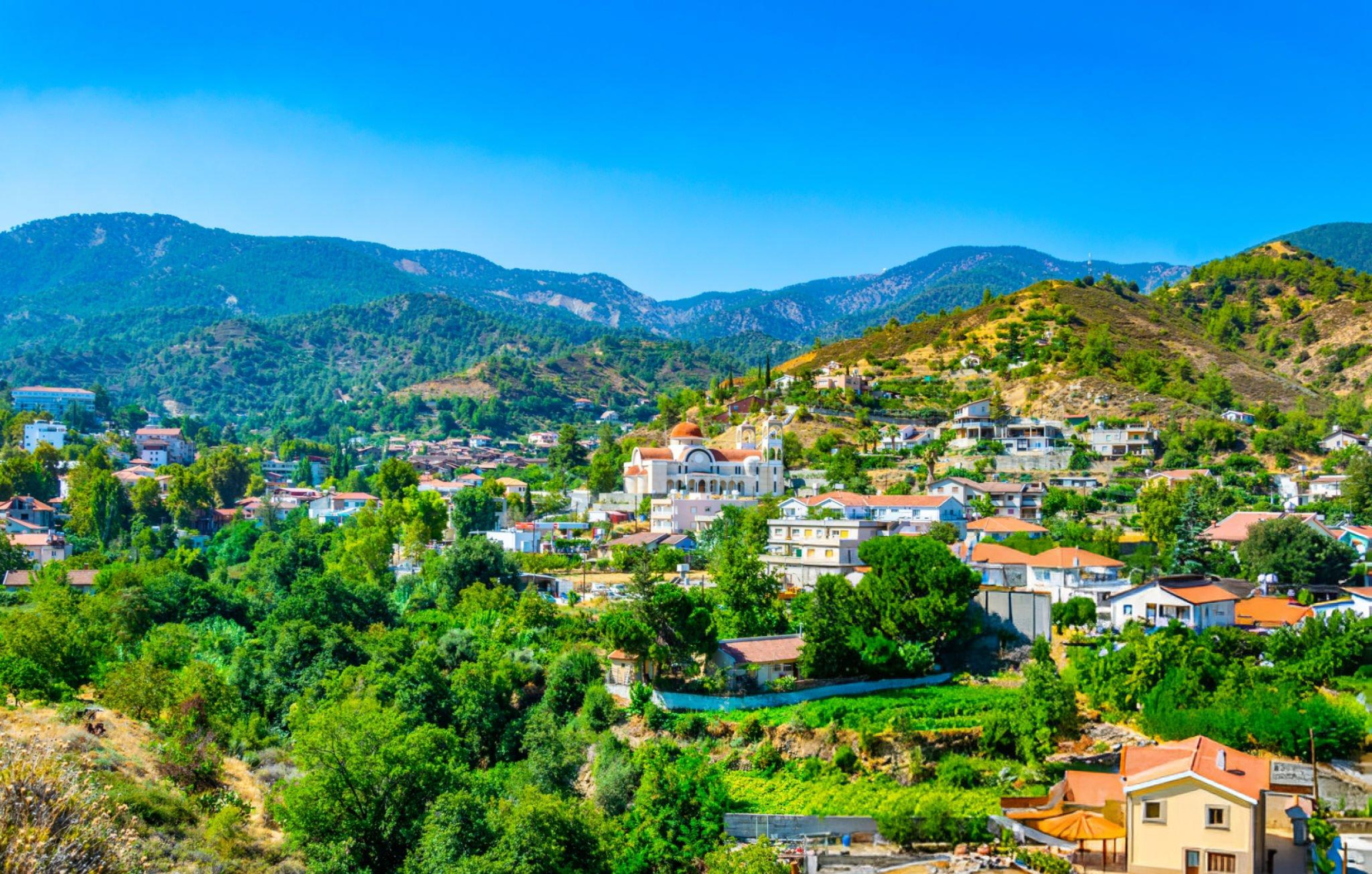 Kakopetria village on Cyprus